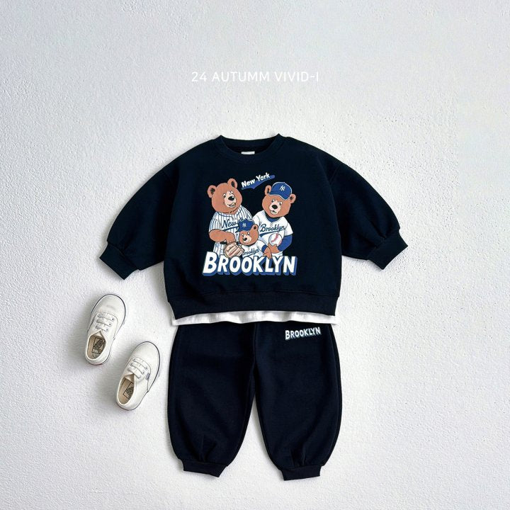 [VI84] Brooklyn Bear Top and Bottom Set