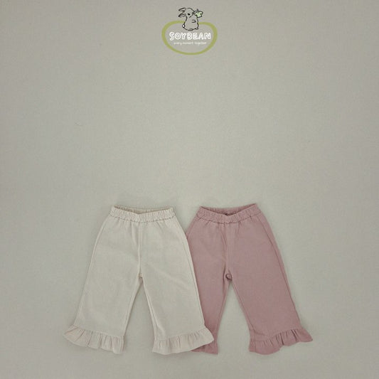 [SB59] Bottom Frill Cotton Pants