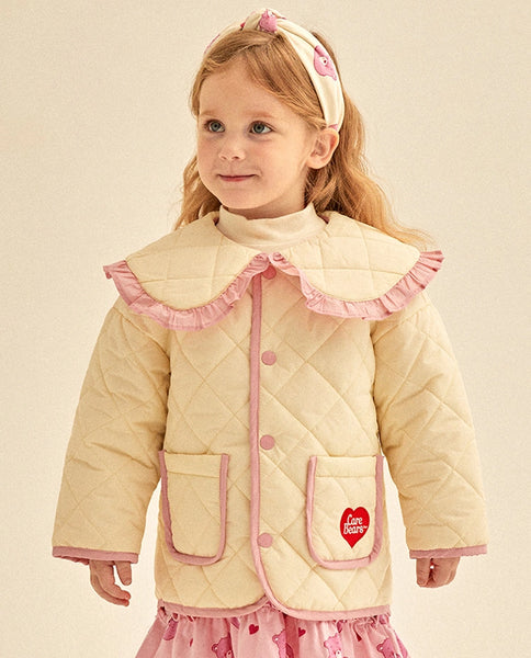[CB15] Carebears Pink Frill Quilted Jumper