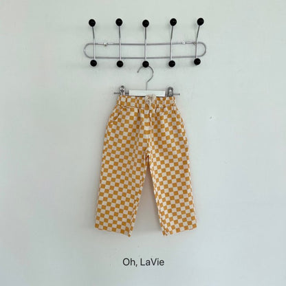 [Oh06] Summer Check Cotton Pants
