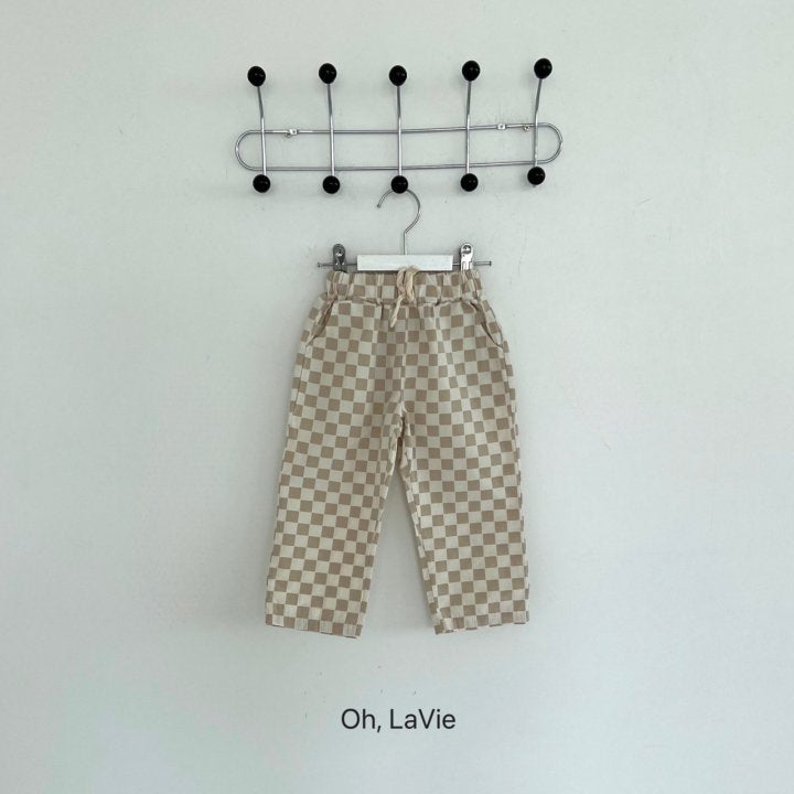 [Oh06] Summer Check Cotton Pants