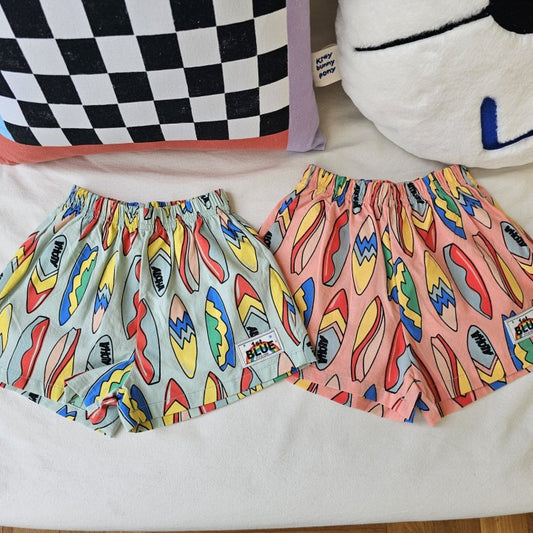 [BLU39] Surfing Printed Shorts Pants
