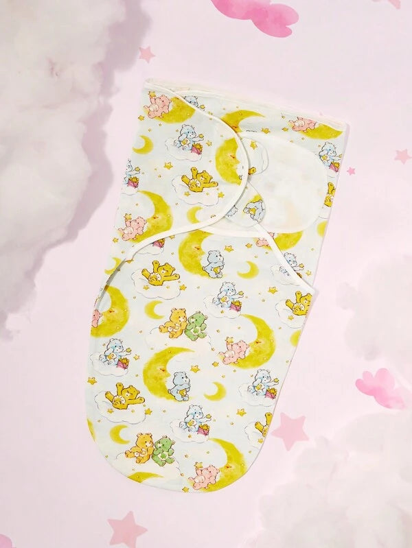 [CBUS149]Care Bears 棉質Swaddle Blanket 0-6m