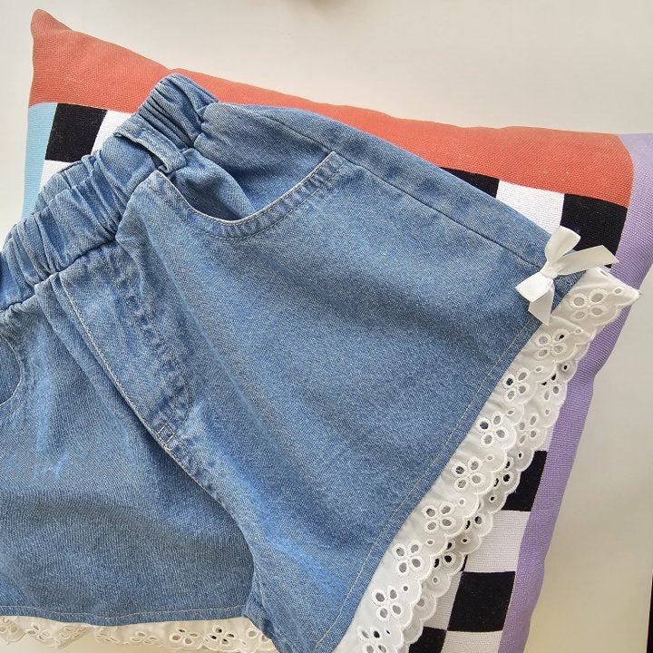 [BLU44] Blue Lace Pants