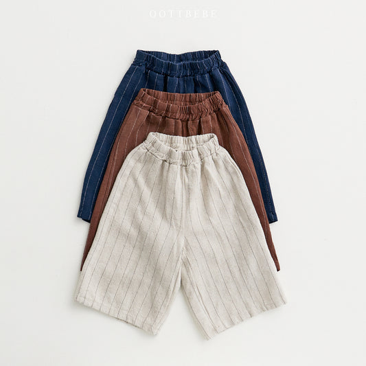 [OB43] Linen Wide Pants