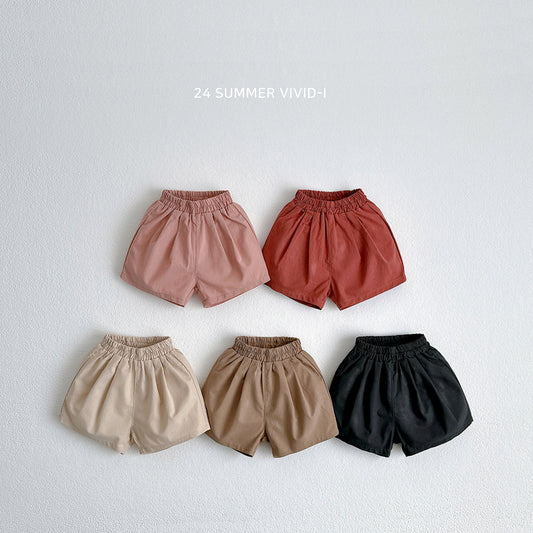 [Vi06] Front Pleated Cotton Short Pants