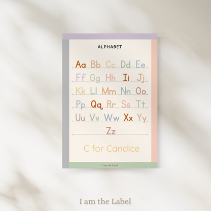 Learning Poster 撕不破防水學習海報 - Alphabet