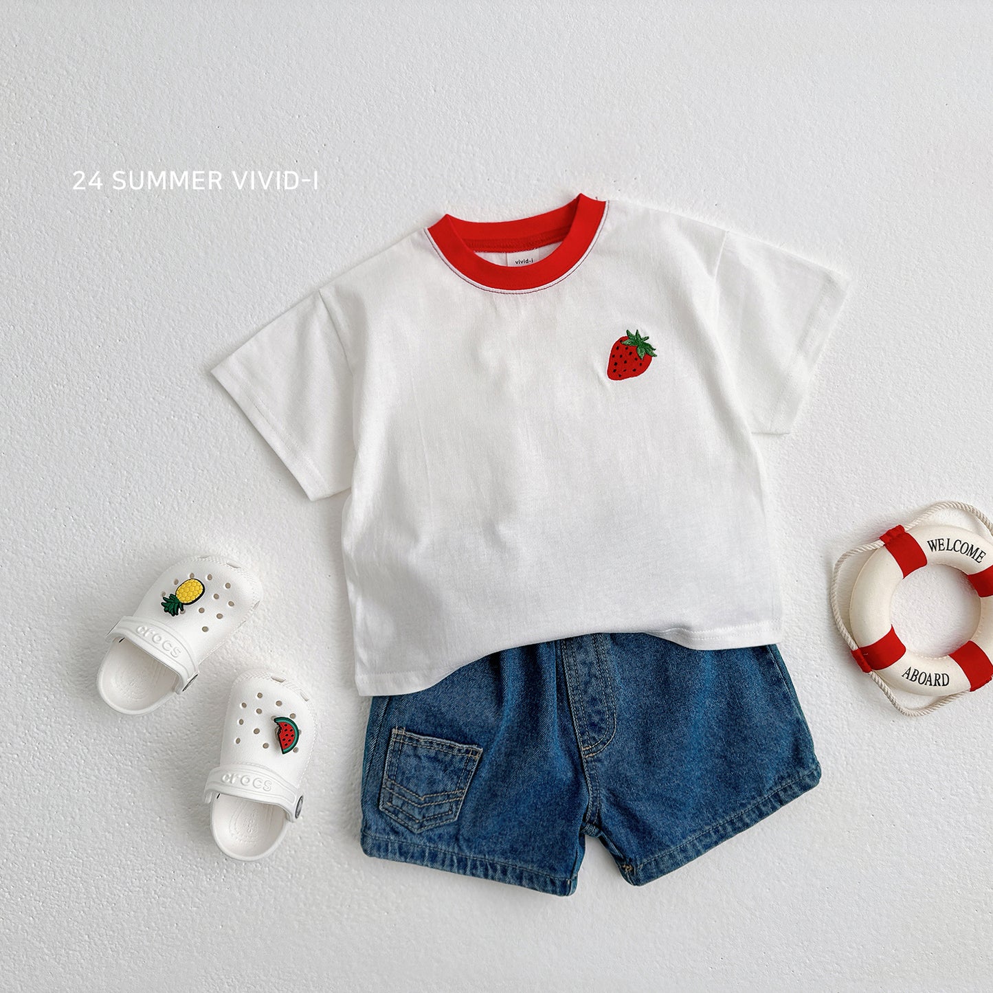 [Vi81] Fruit Embroidery Top and Bottom Set