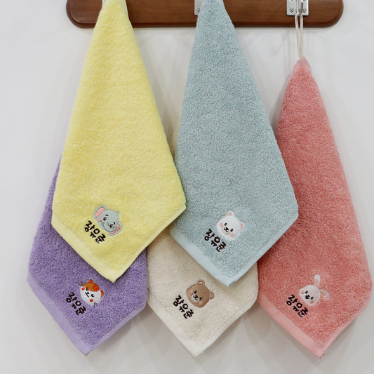 韓國製刺繡手巾仔set B (1 set 5 條)