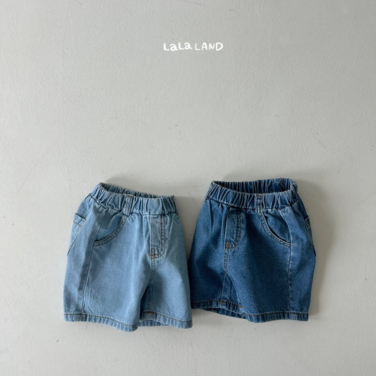 [La48] Denim Shorts Pants - Kids