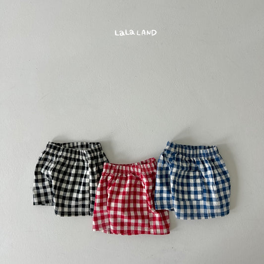 [La56] Check Pants - Kids