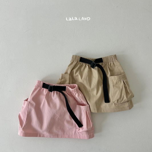 [La50] Belt Cargo Skirt - Kids