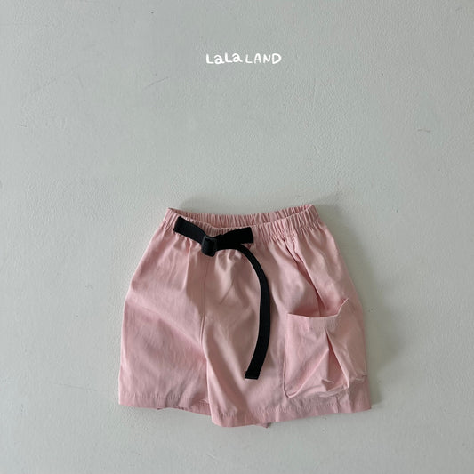 [La51] Belt Cargo Shorts- Kids