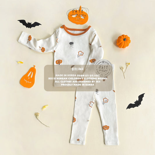 [ikii12] Pumpkin friend Top and bottom set