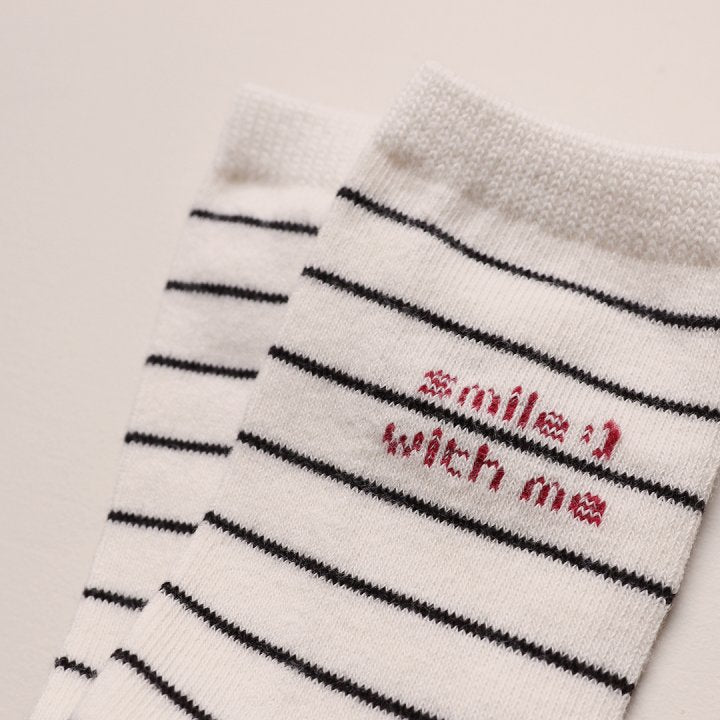 [He01] Smile socks (2 pairs in 1 set)