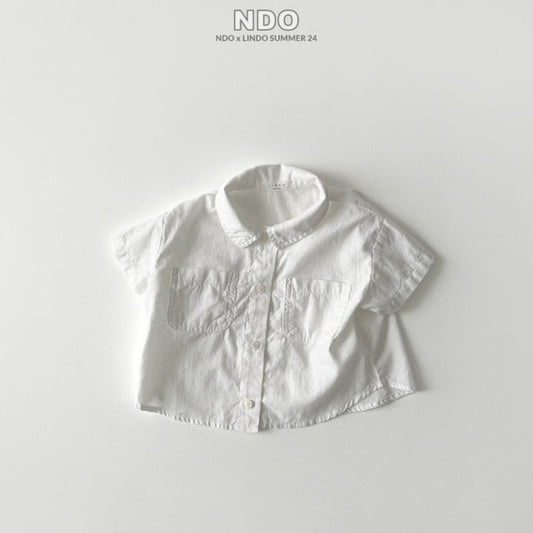 [LIN26] White Short Sleeve shirt