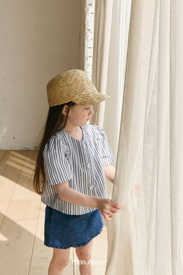 [MA11]Striped Linen Cardigan