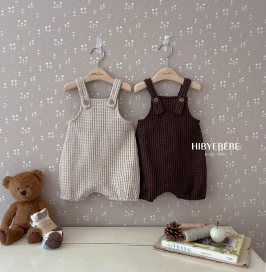 [Hi54] Bebe)Chestnut Waffle Bodysuit