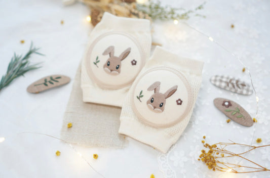 Embroidered Knee Pad- Bunny in the Forest