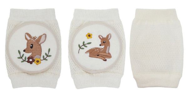 Embroidered Knee Pad - Flower Deer